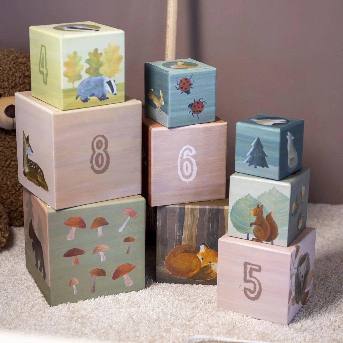 Bosdieren stapelblokken - Egmont - Toys