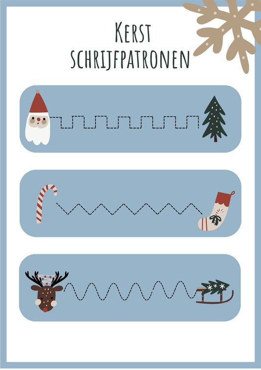 Gratis Kerst schrijfpatronen