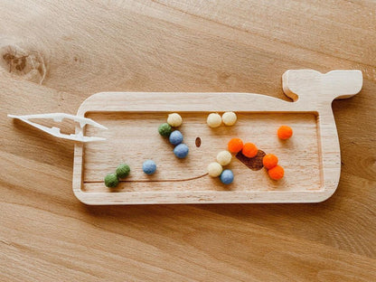 Houten walvis - geometrische figuren